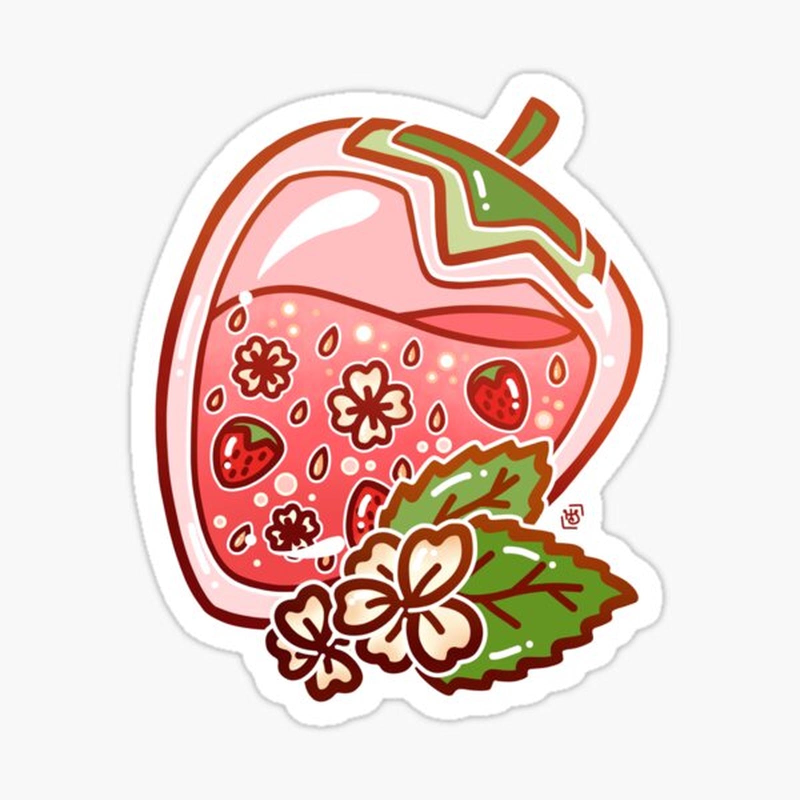 Glass Strawberry