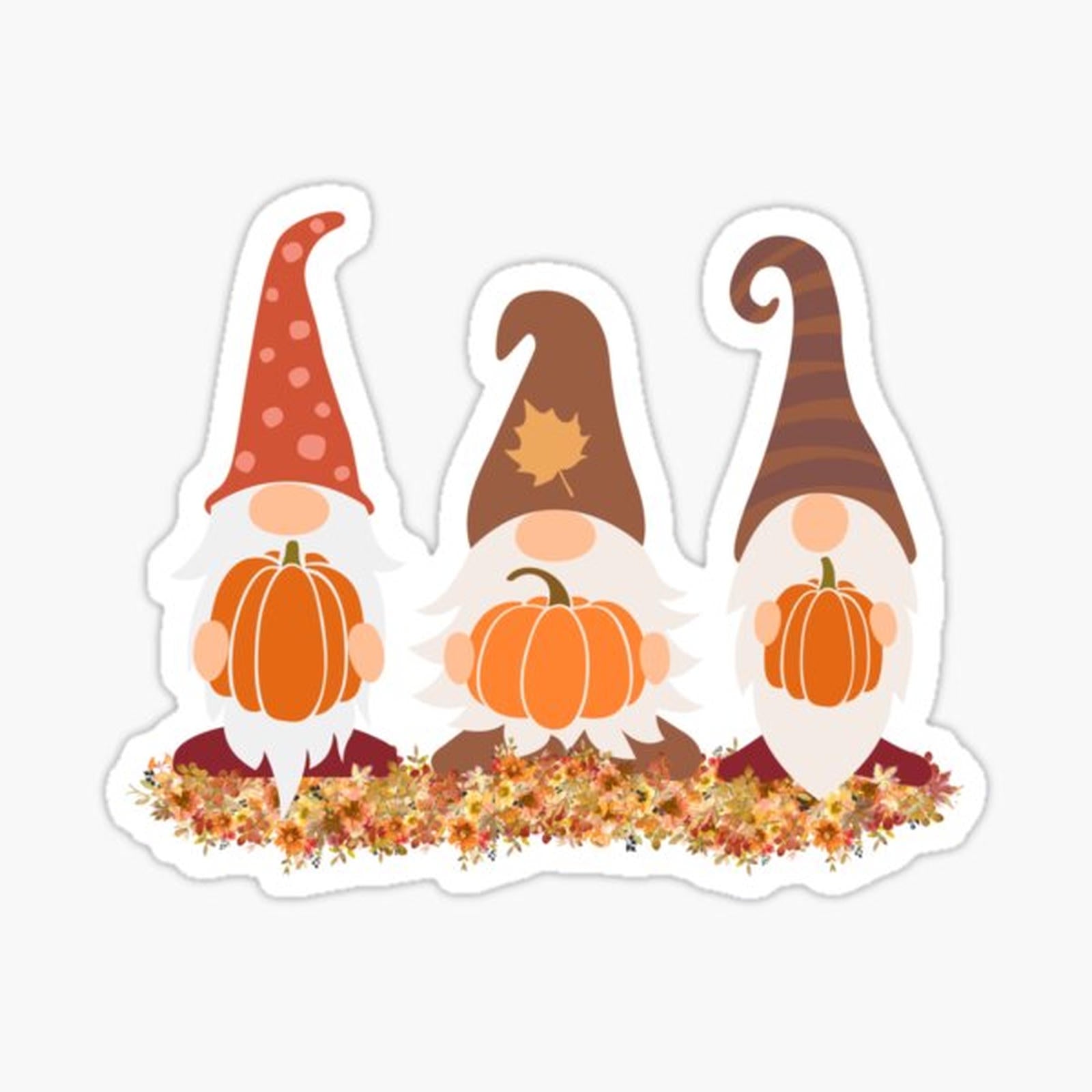 Gnomes with Pumpkins