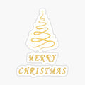 Golden Christmas Tree – Festive Holiday Design