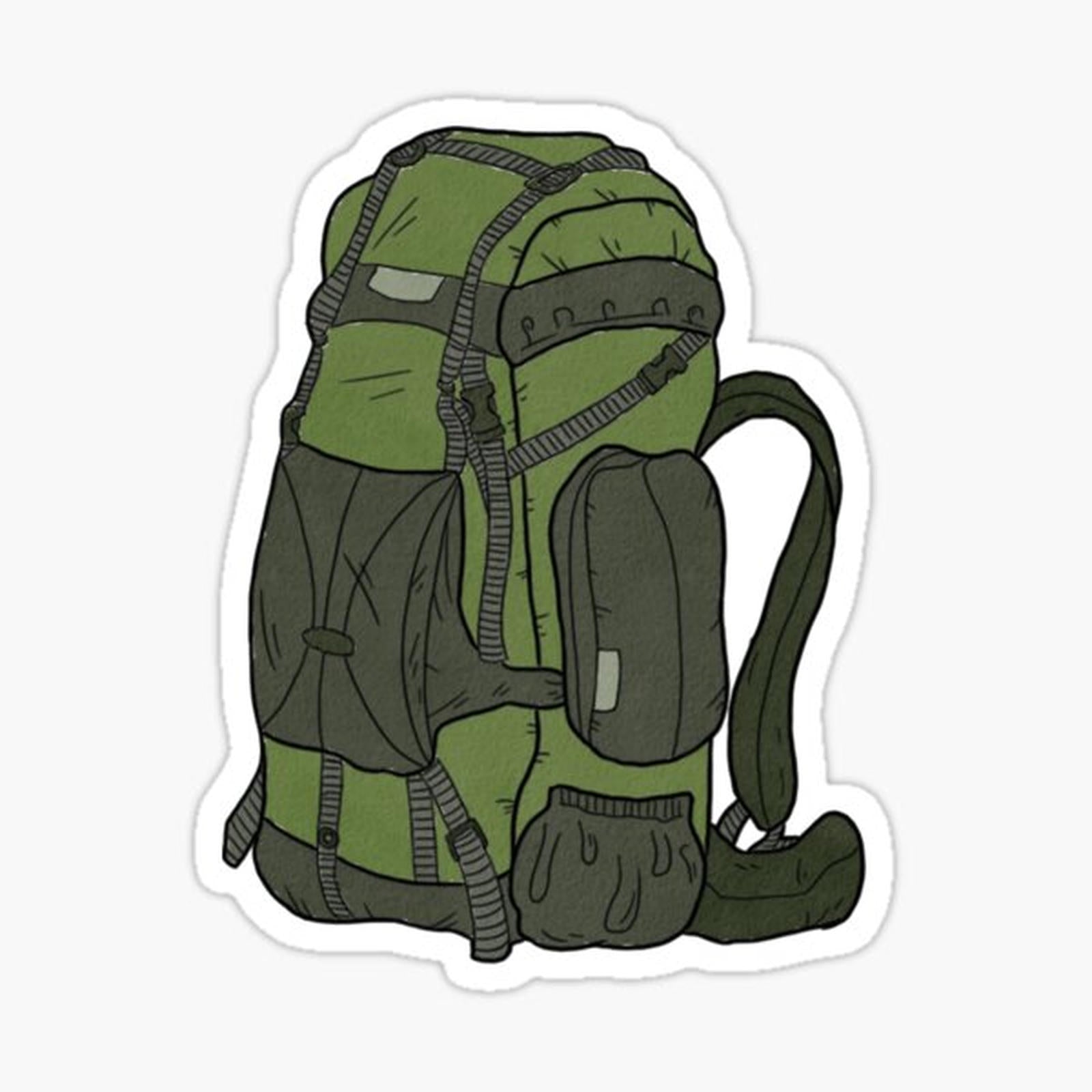 Green Hiking Backpack