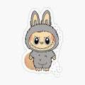 Grey Labubu