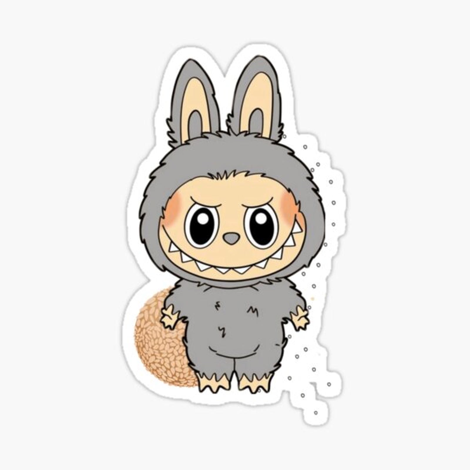 Grey Labubu