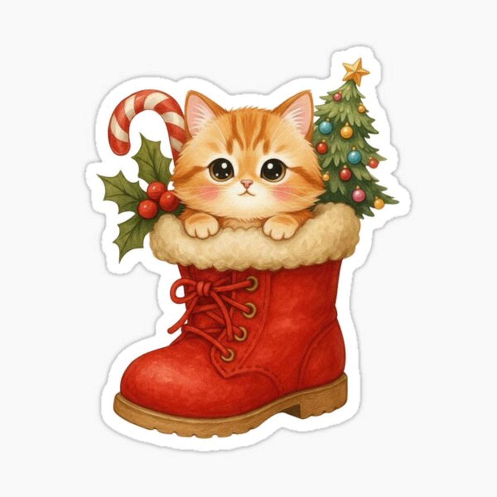 Grumpy Cat Christmas Tree Funny Holiday
