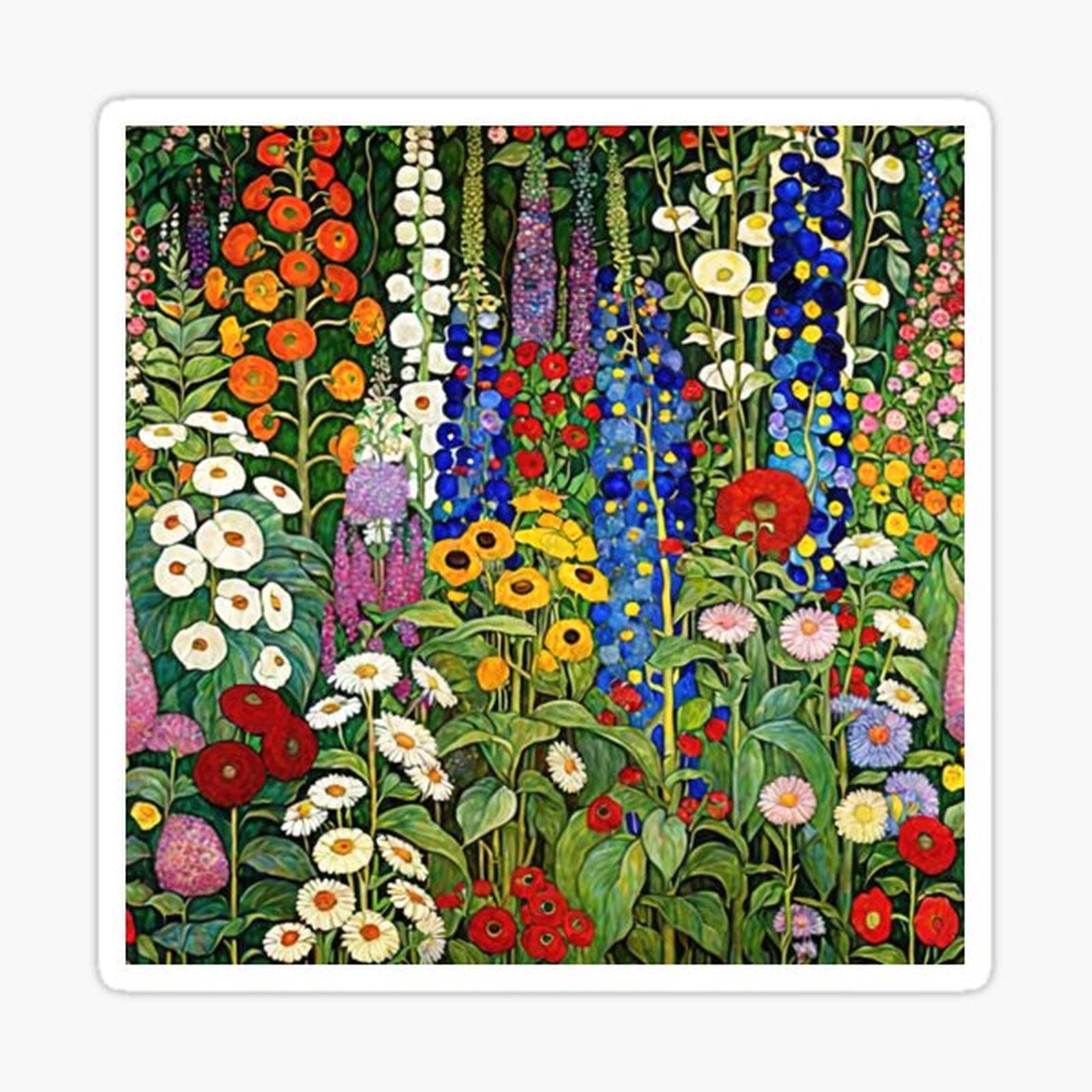 Gustav Klimt Flower Garden