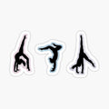 Gymnast silhouettes