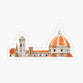 hand painted Italy Florence Cathedral Duomo watercolor painting