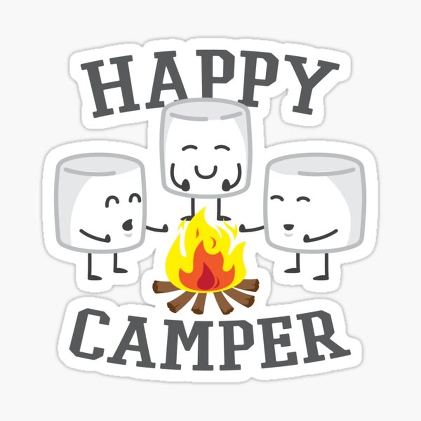 Happy Camper Marshmallows Design