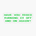 turning it off