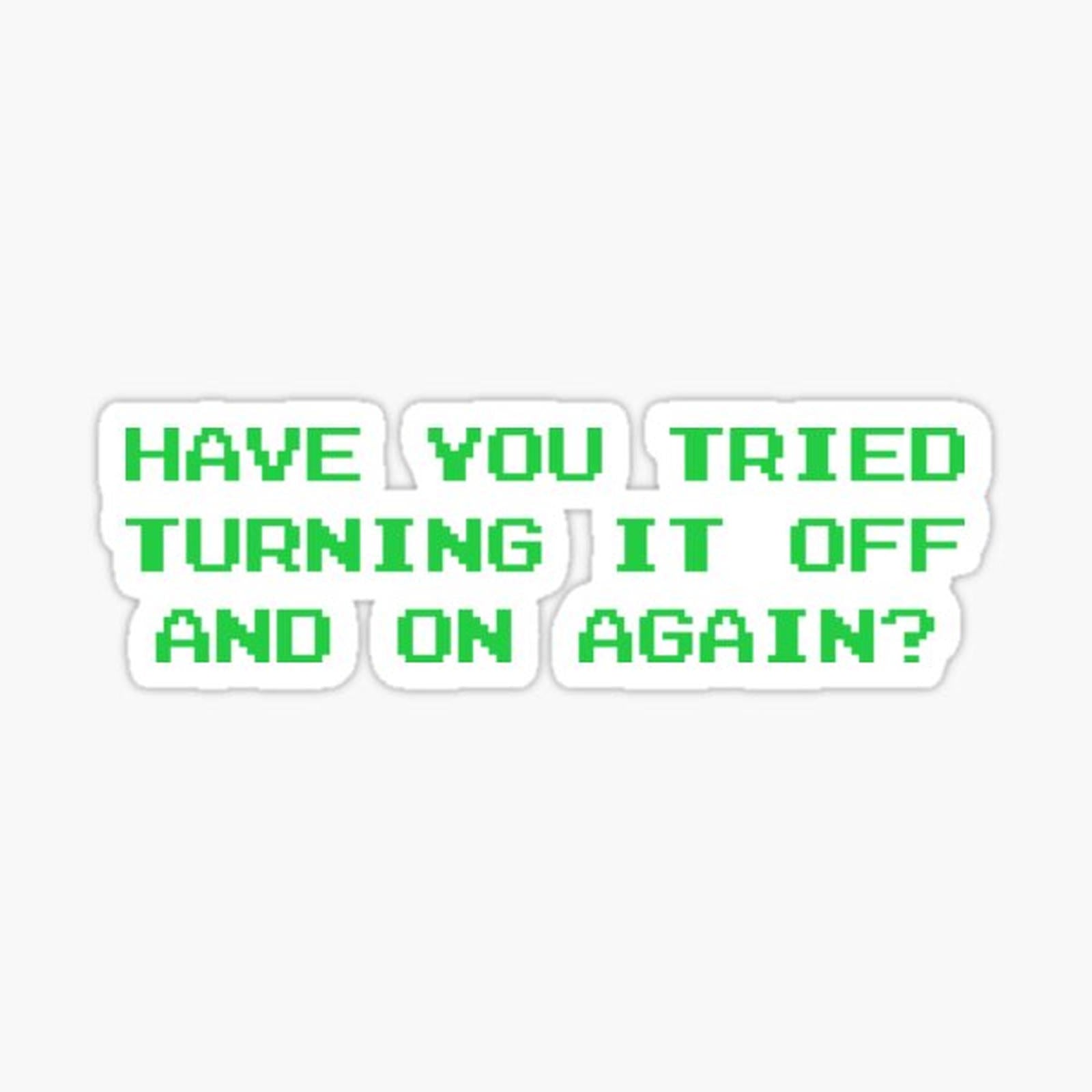 turning it off