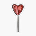 heart lollipop