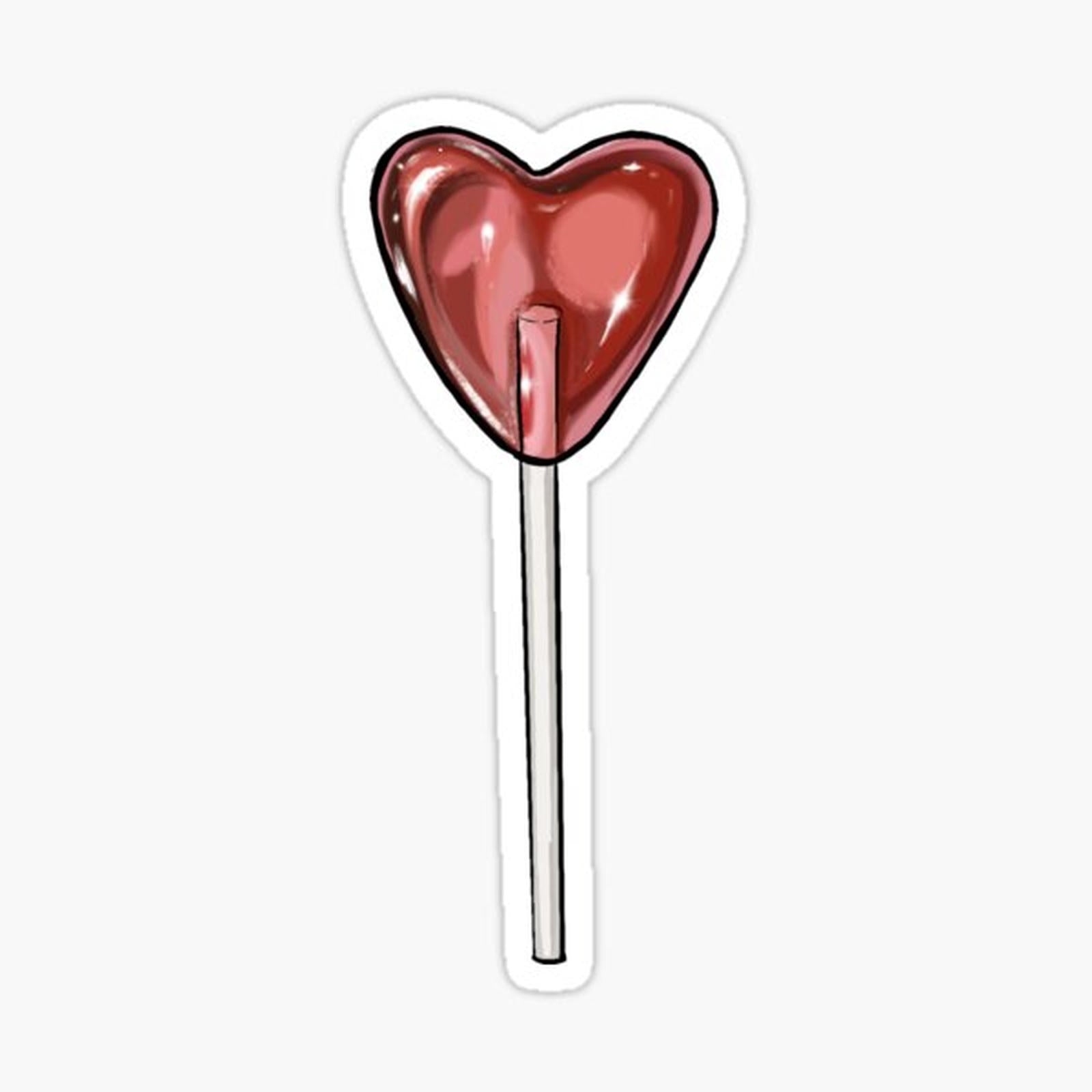 heart lollipop