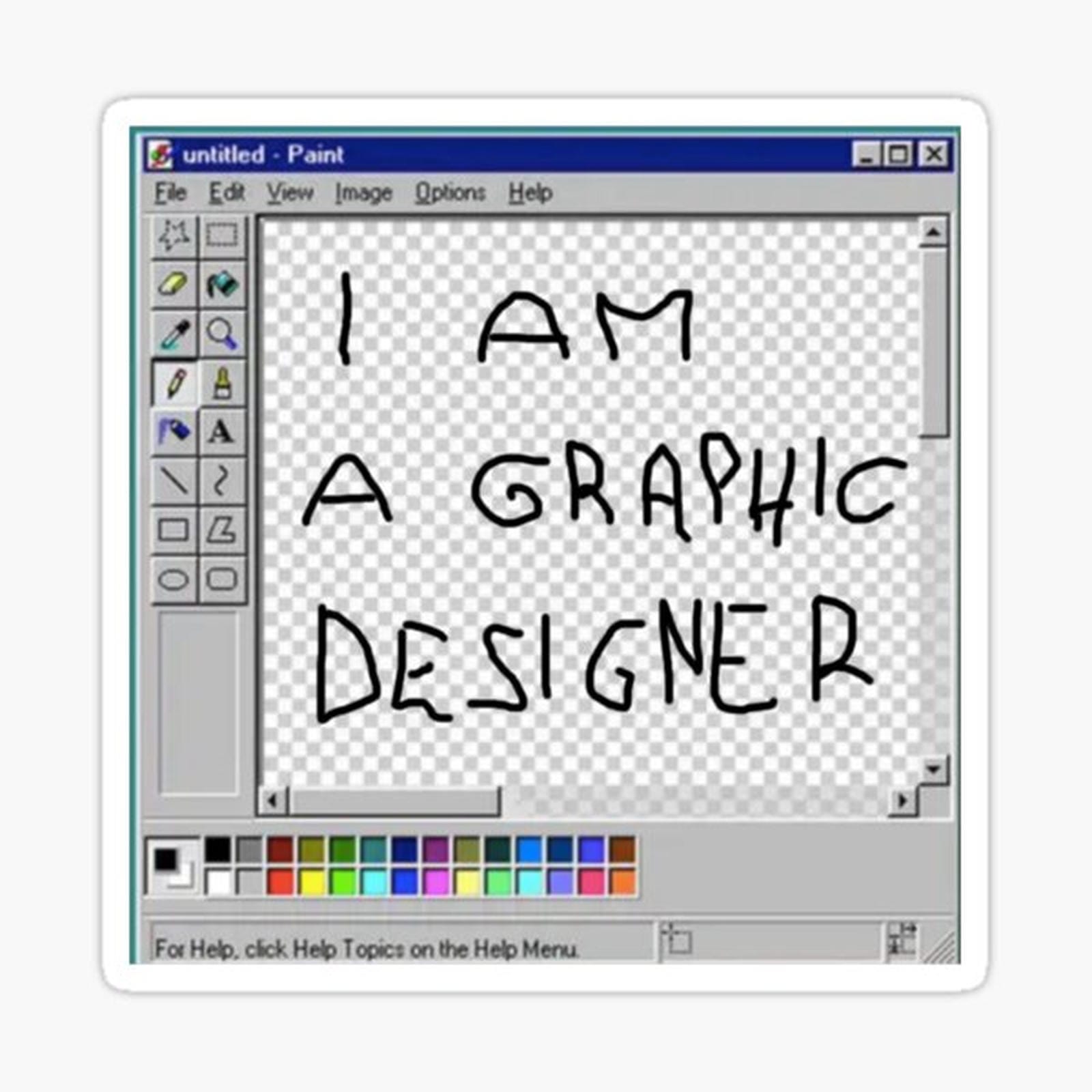 I am a graphic designer