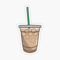 iced coffee doodle