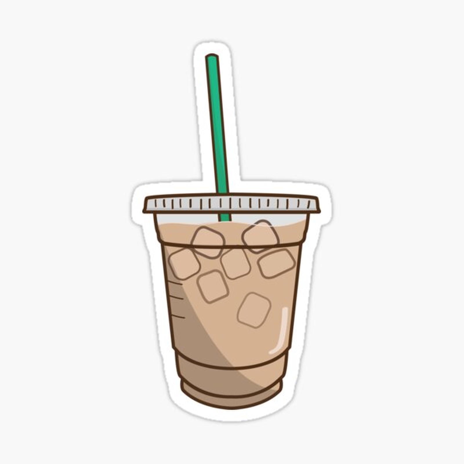 iced coffee doodle
