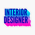 Interior Designer With Long Gradient Shadow