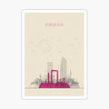 Abstract City Posters_ Amman, Jordan
