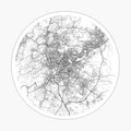 Amman City Map of Jordan - Circle