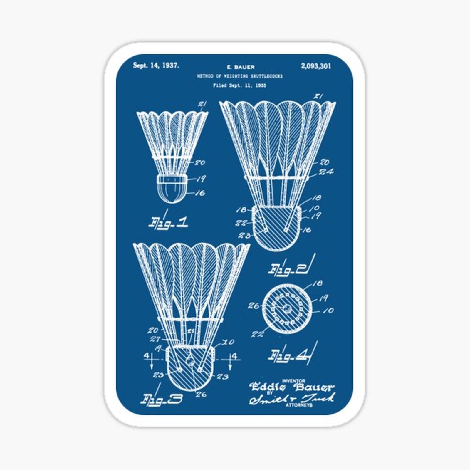 Badminton Patent 1937