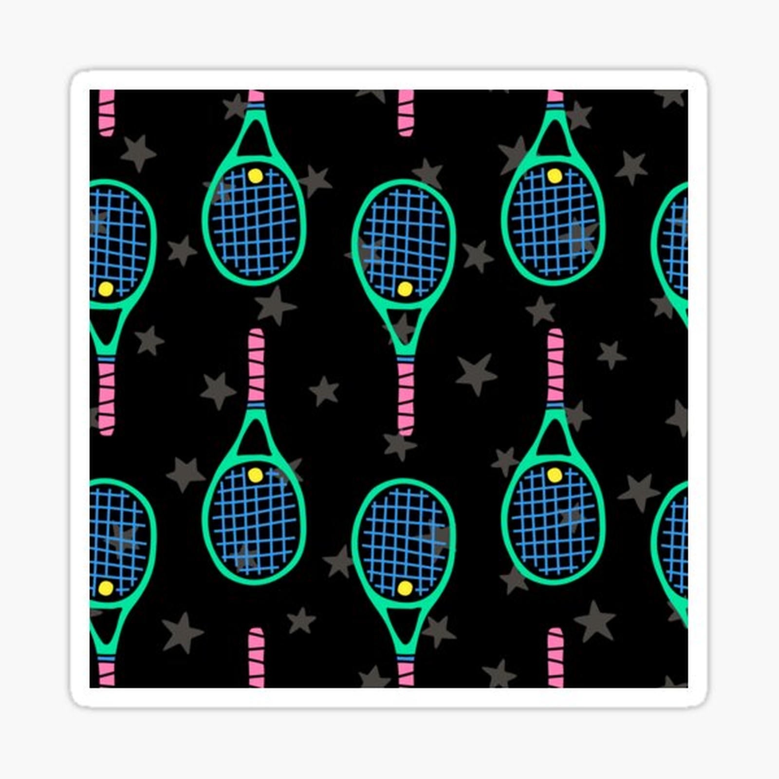 Badminton & Stars Pattern