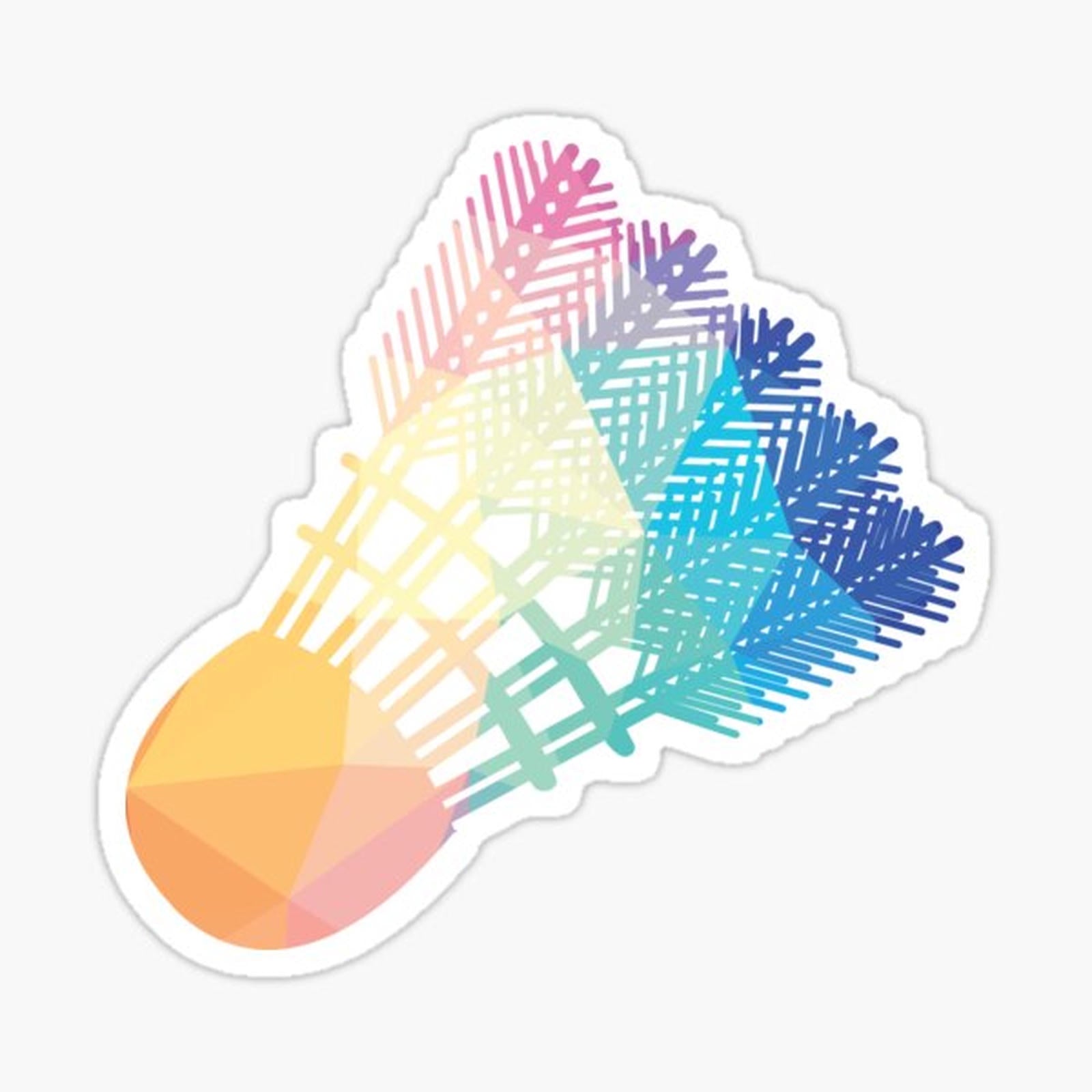 Geometric Badminton Shape Low Poly Badminton Gift