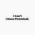i can't i have a pickleball