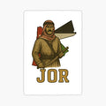 Jordanian Bedouin Warrior with Flag Map