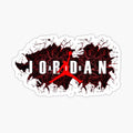 jumping dunking stickers classic