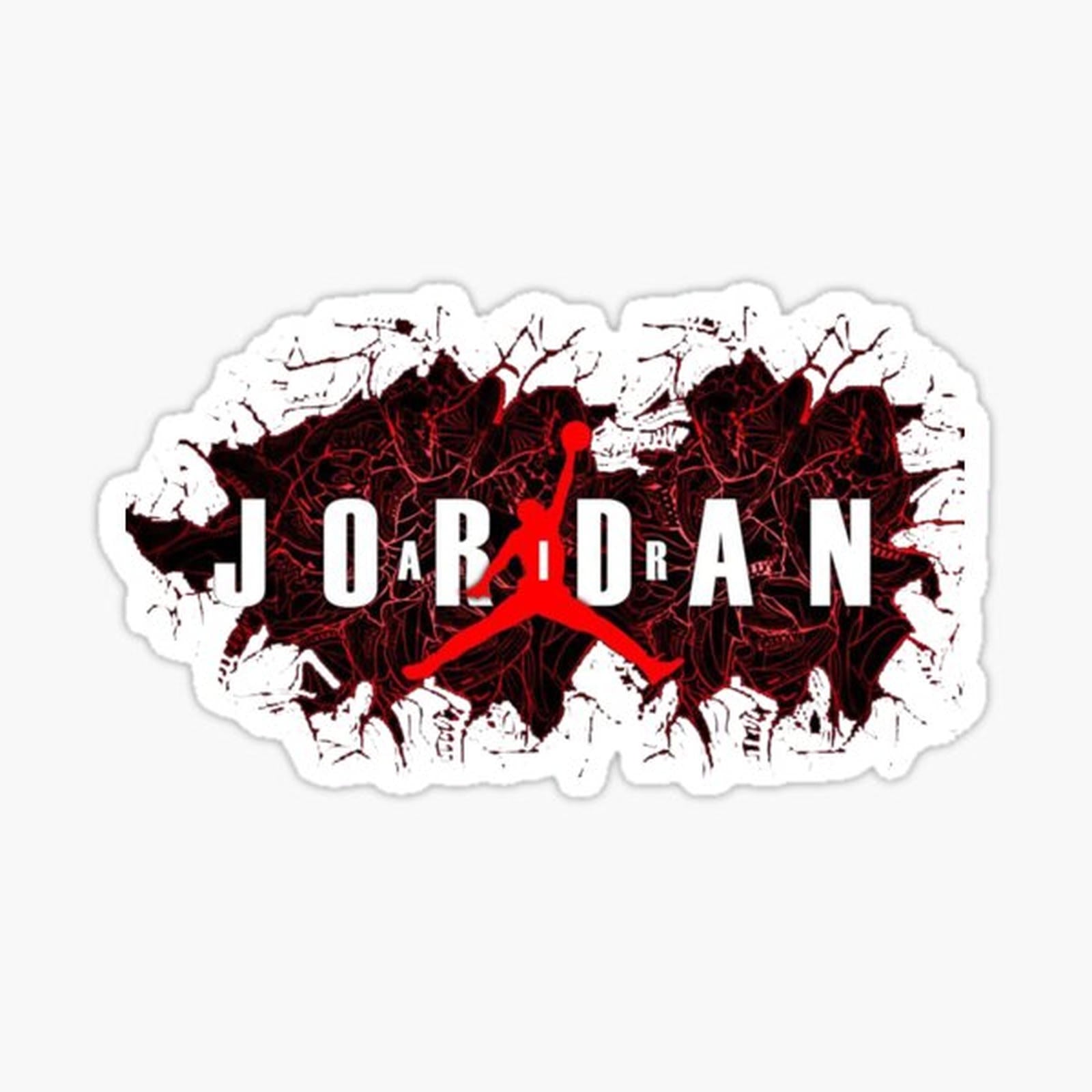 jumping dunking stickers classic