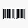 Made in Jordan Black Barcode