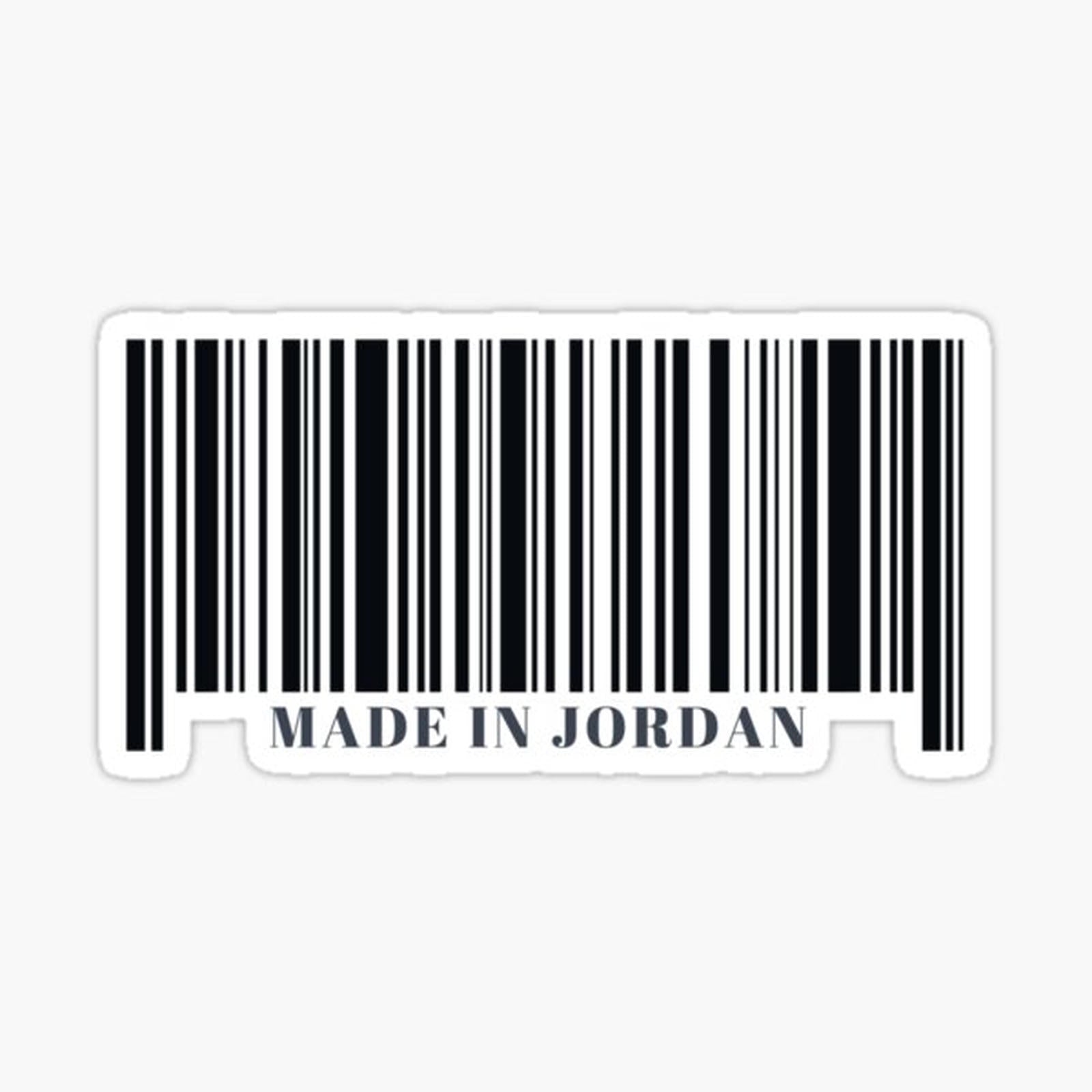 Made in Jordan Black Barcode