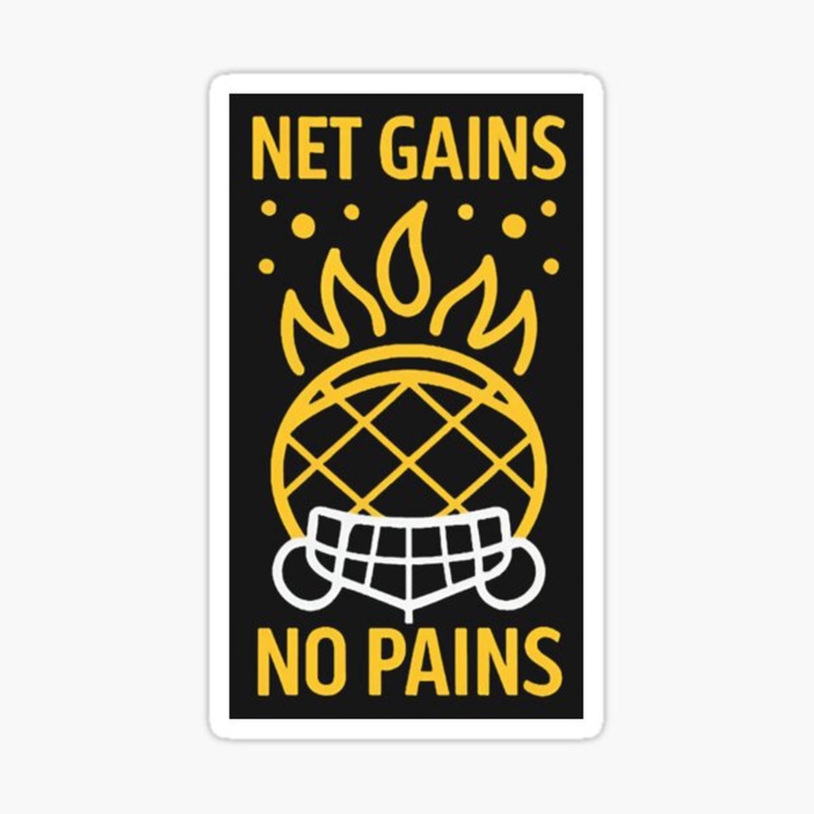 Net Gains, No Pains! Badminton Saying