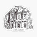 Petra Jordan Sketch Style