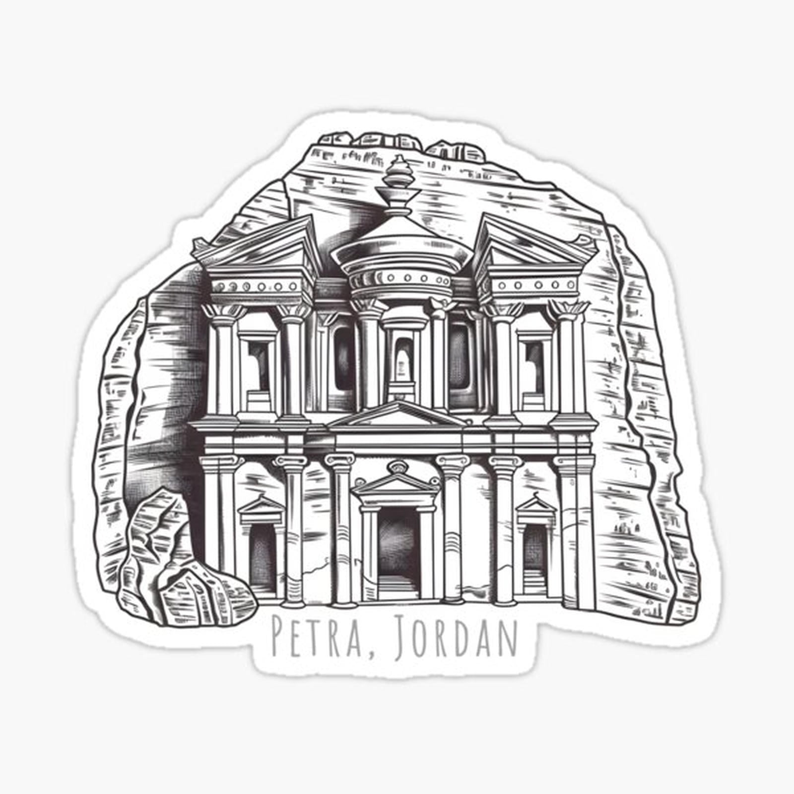 Petra Jordan Sketch Style