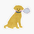 Preppy Golden Retriever Badminton Dog