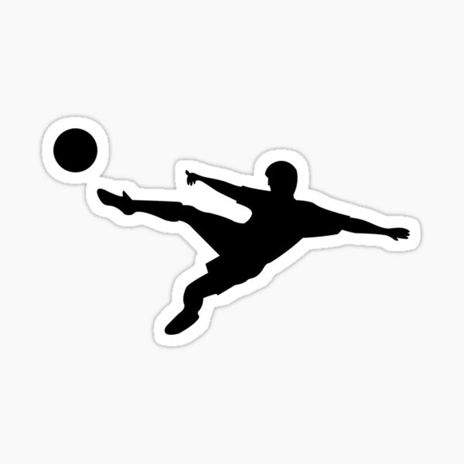 Soccer horizontal shot silhouette