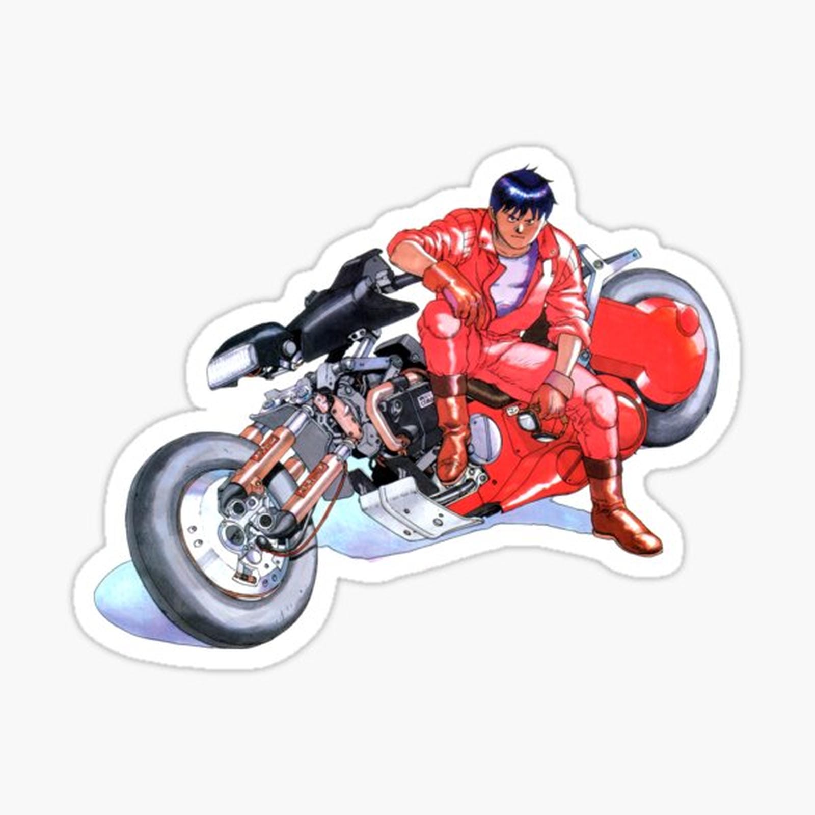 Kaneda on Motorcycle