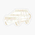 Land Cruiser 80 Golden Outline _ Global Adventure Icon