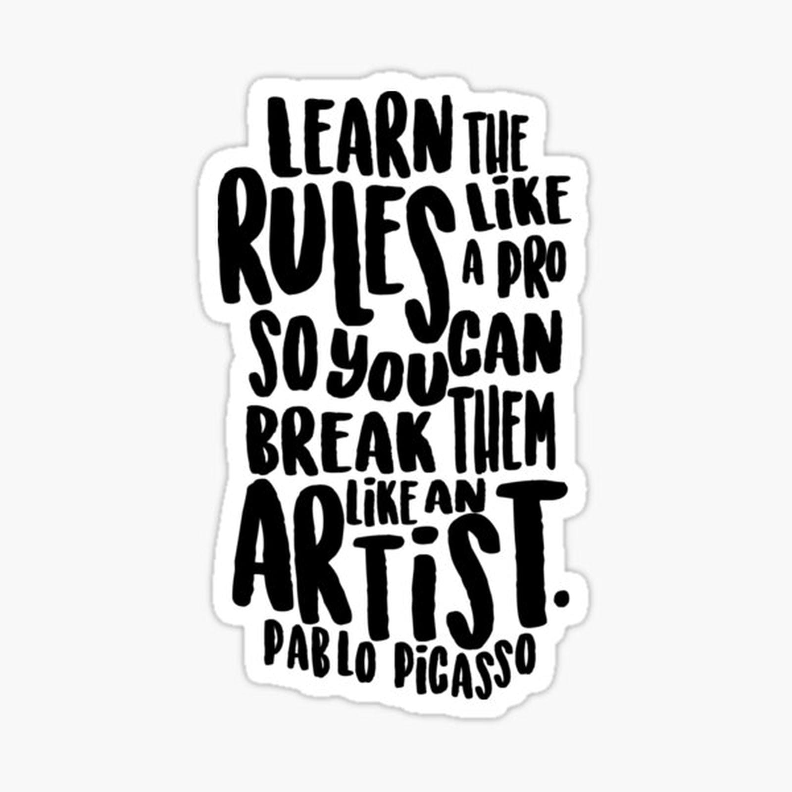 Learn the rules like a pro so you can break them like an artist
