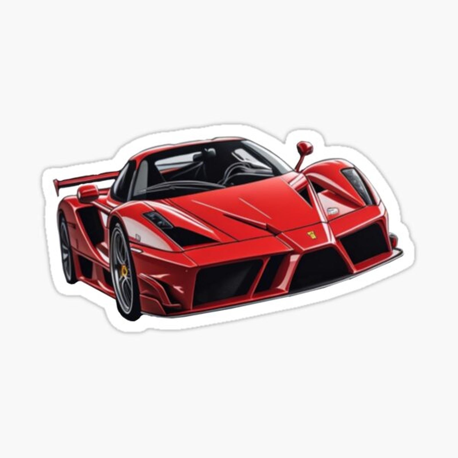Legendary car Ferrari Enzo FXX red colour
