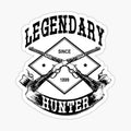 Legendary Hunter Black Print