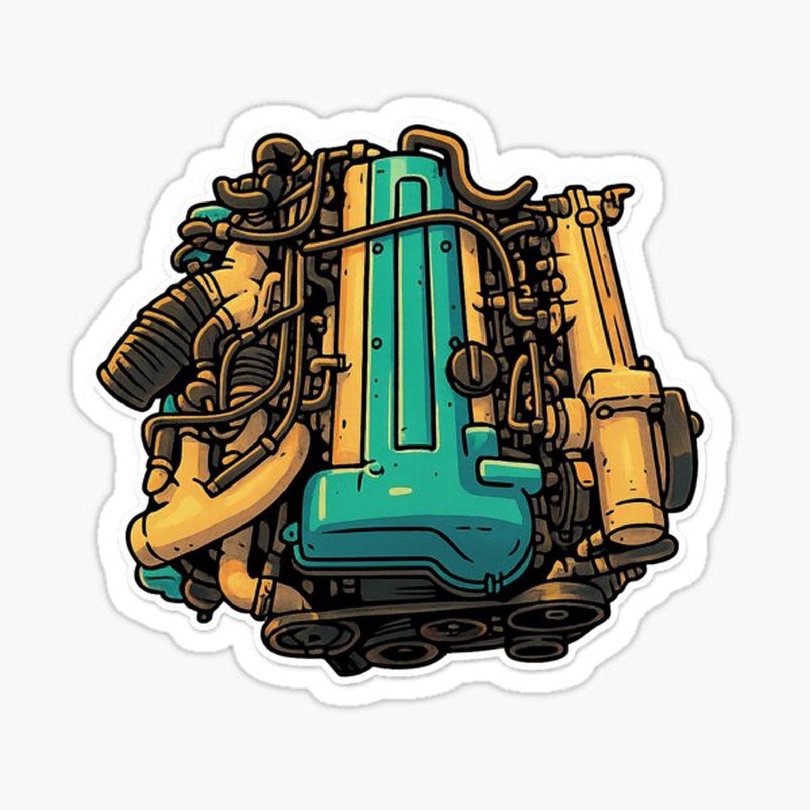 - Legendary Inline-6 Twin-Turbo Engine Sticker