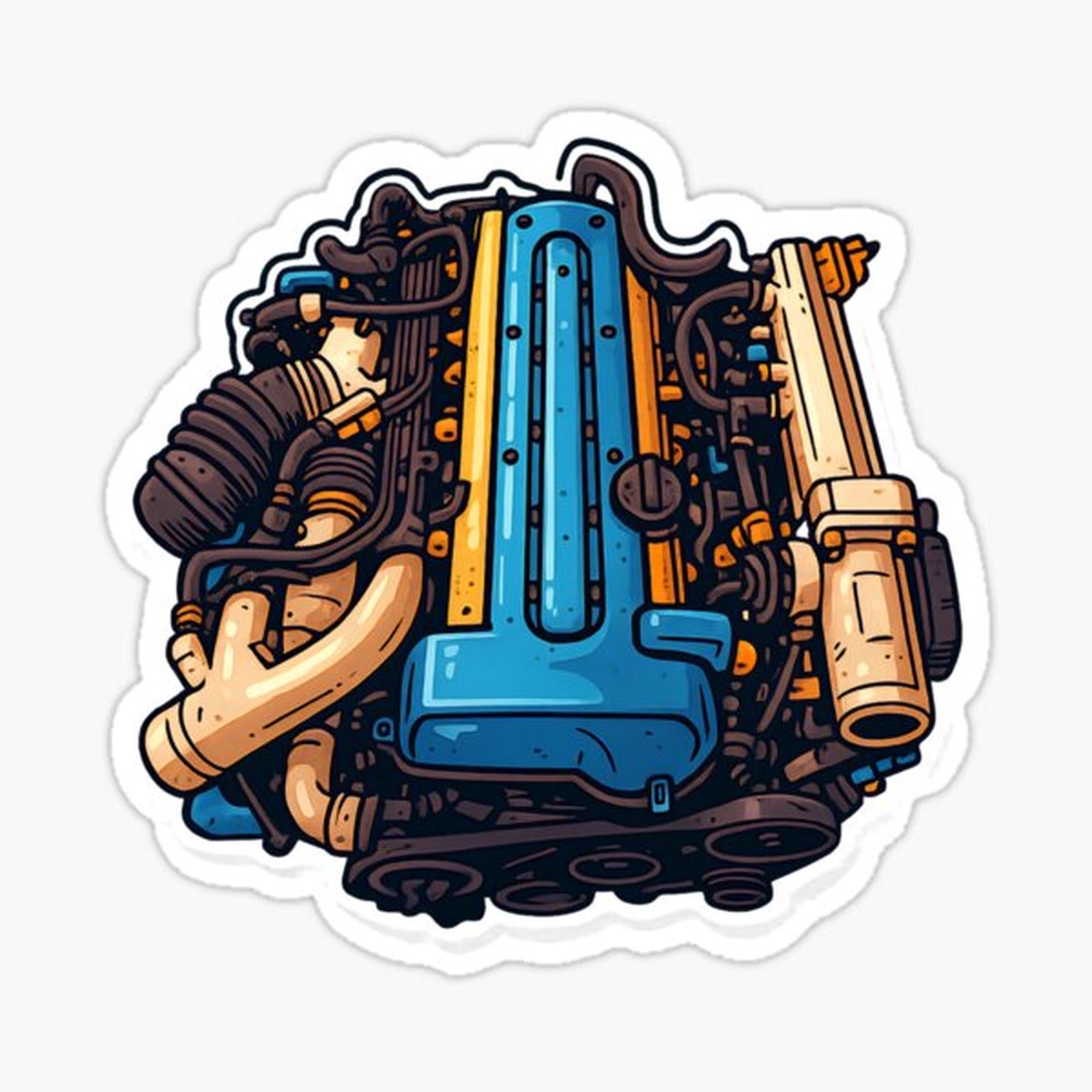 Legendary Inline-6 Twin-Turbo Engine Sticker