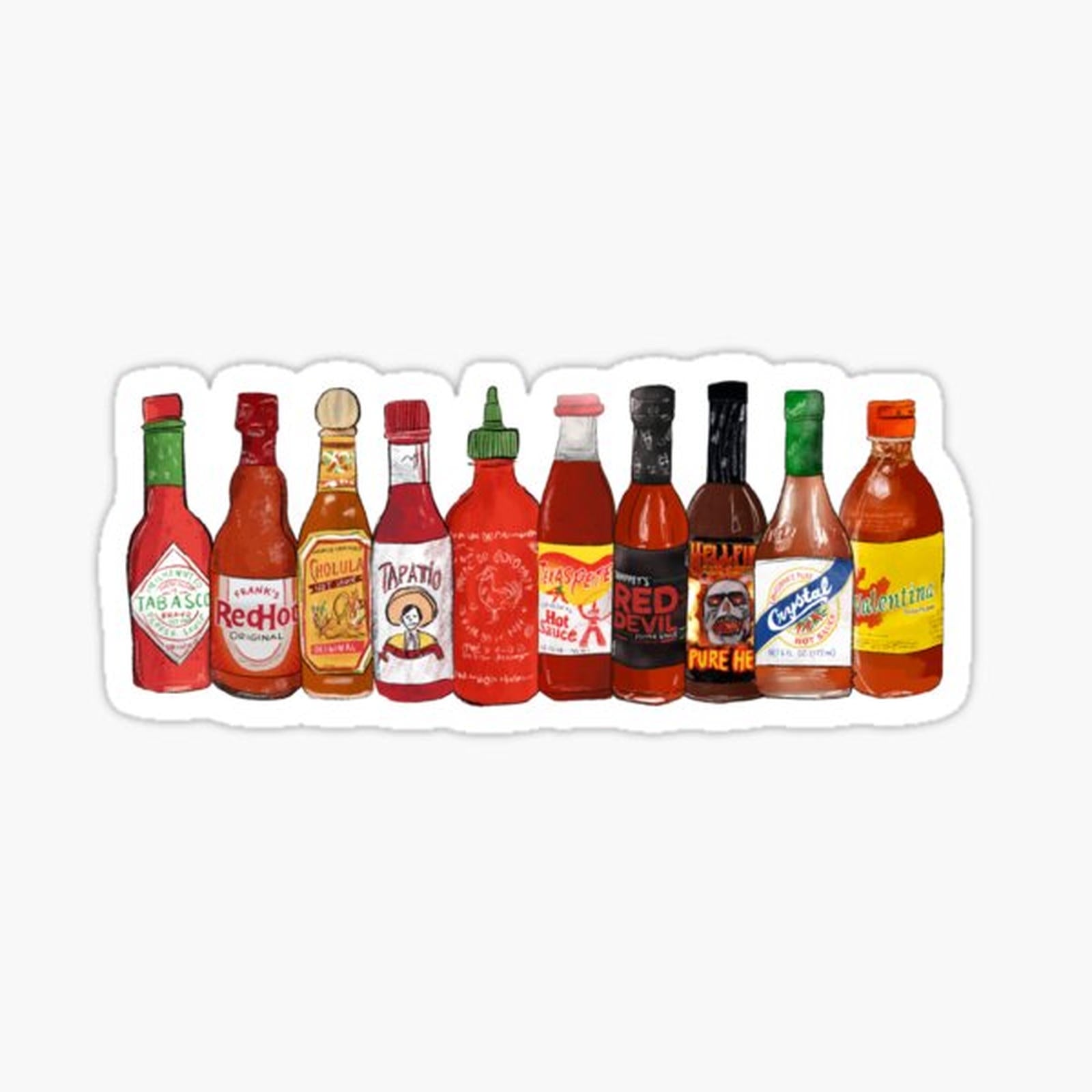 Line of Hot Sauces