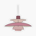 Louis Poulsen designer lamp in pink