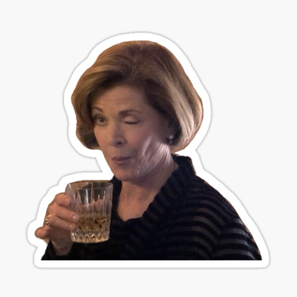 lucille bluth wink with a drink