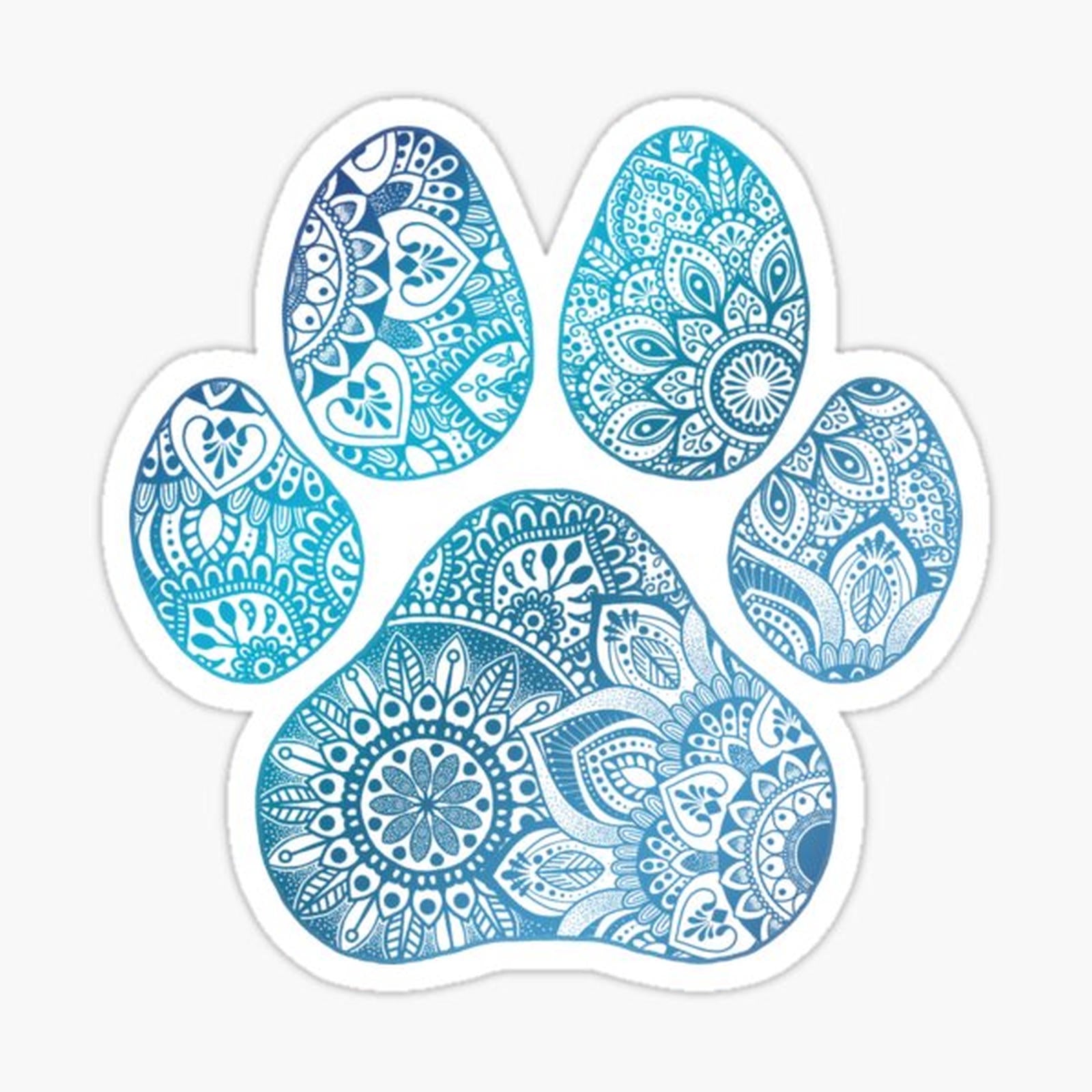 Mandala paw print