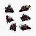 Marco Bezzecchi Sticker Pack _ Aprilia MotoGP Vinyl Stickers _ Racing Art Set