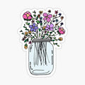 Mason Jar with Flowers