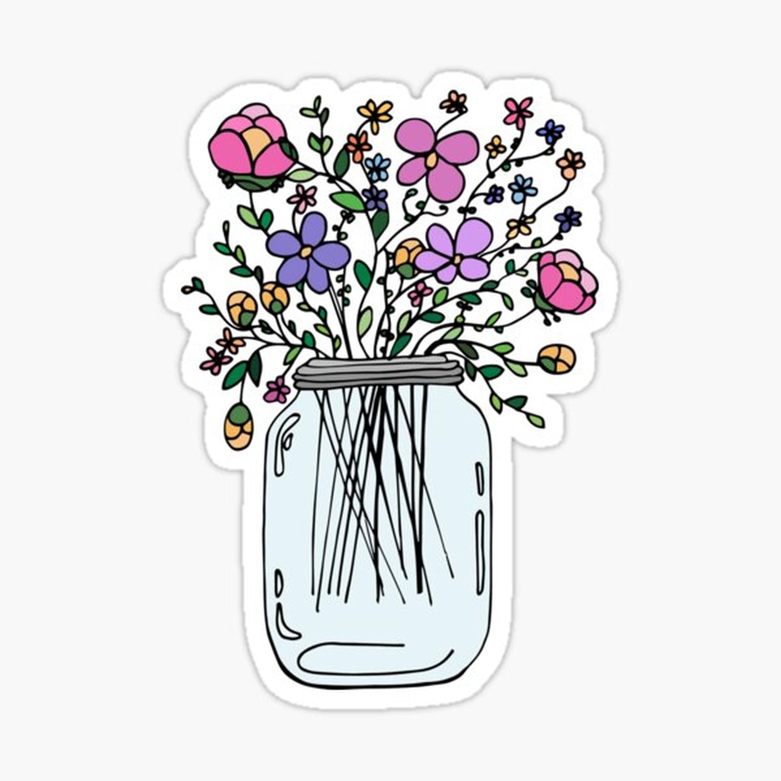 Mason Jar with Flowers