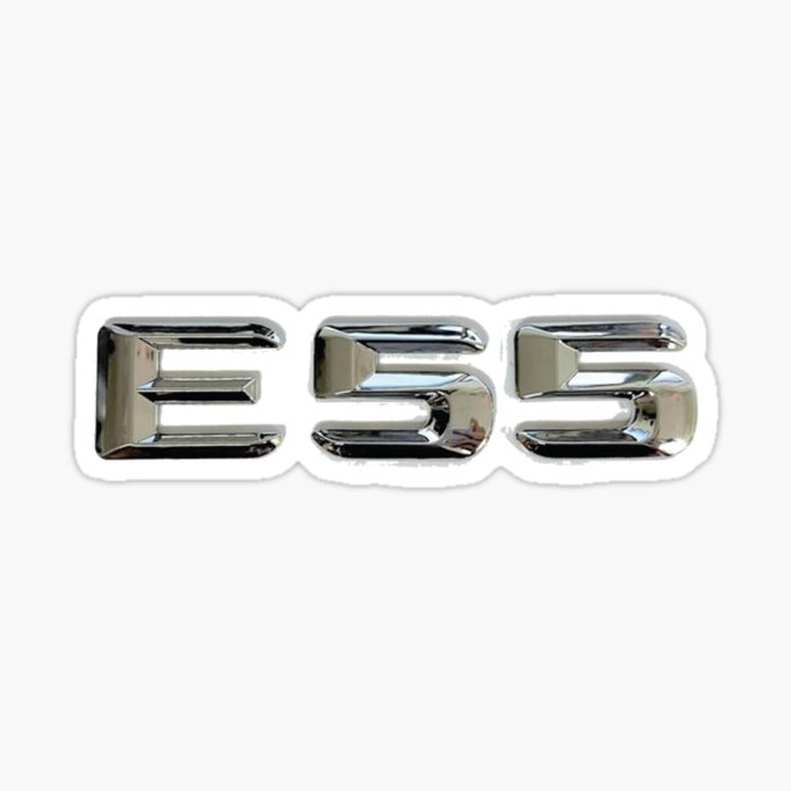 Mercedes-Benz E55 W211 Emblem on Black